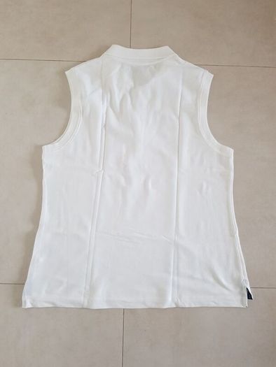KappAhl Hampton Republic Sleeveless polo top white s. L