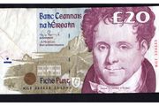 1993 Ireland IR20 Daniel O Connell Banknote Series C. Note issued 13/12/93. Serial number KGI326113