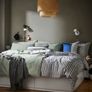2 x Bamboo Pendant lampshades, 50 cm White Cable Image 3