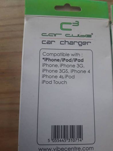 Car Phone Charger. X 4 ( 5 euro for all)