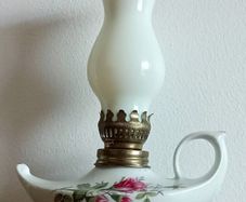 Porcelain kerosene mini lamp ceramic Alladine