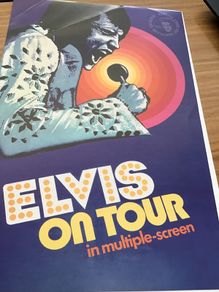 Rare Genuine Elvis Memorabilia - Poster advertising Elvis on Tour