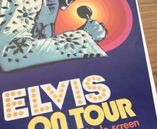 Rare Genuine Elvis Memorabilia - Poster advertising Elvis on Tour