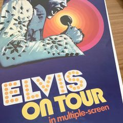 Rare Genuine Elvis Memorabilia - Poster advertising Elvis on Tour