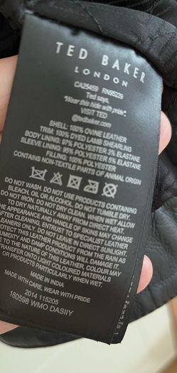 Black Ted Baker leather jacket