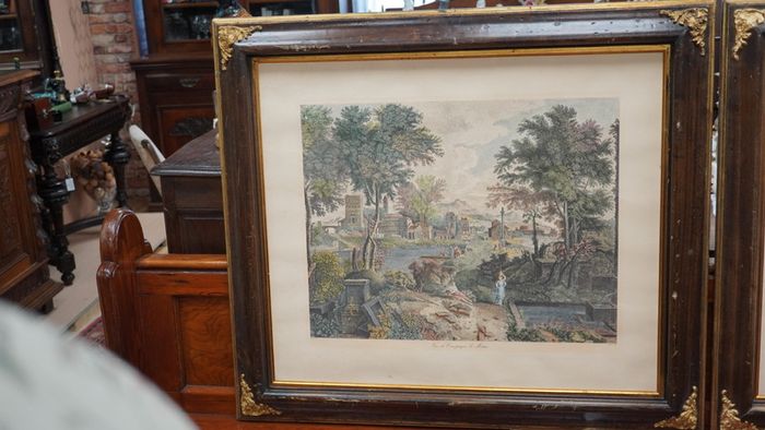 Pair of Larg Engravings after Nicolas Poussin