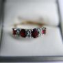 Vintage14K Gold 585 Ring With  Diamonds and Rubies Ring size P1/2 - 2,9g Image 9