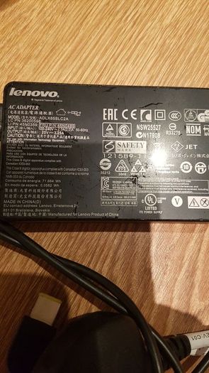 Lenovo ADLX65SLC2A 20V3.25A adapter, 36200350
