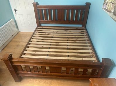 Wooden Super king bed frame