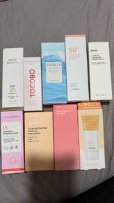 Last few Korean suncare, tone up cream sunscreen new