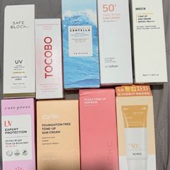 Last few Korean suncare, tone up cream sunscreen new