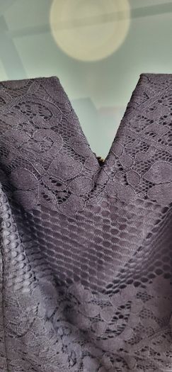 NEW LOOK black layered lace dress Sz 14UK - Bnwt Rrp 49.99