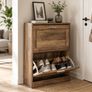 Shoe Cabinet Shoe storage 2 flaps industrial style Image 2