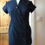 Black Tunic-Beauty/Massage/Hairdressers workwear Uniform 'Buttercups' Image 2