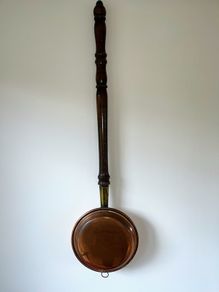 Antique Victorian era bed warming pan