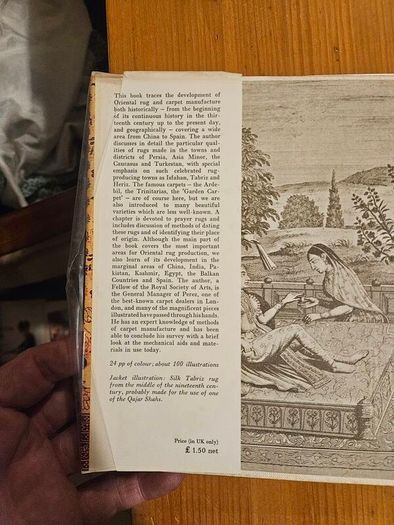 Oriental Rugs And Carpets. By Stanley Reed. First Edition 1967 Hardback With Dustjacket In Good Condition   See Photos For Same.