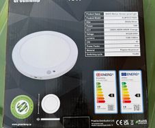 Greenlamp Panel light with sensor 18W