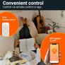 450 W Smart Dual Infrared Heater Wi-Fi App Control with Remote Control Including Towel Holder Feet and Mounting Material Colour: White Image 4