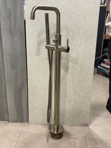 SONAS ALITA Floorstanding Bath Shower Mixer Brushed Nickel