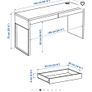 IKEA Micke black/white desk Image 4
