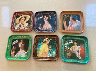 Coca Cola Liberty Metal coasters set