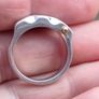 Modernist Serpent Irish Sterling Silver Ring Image 5