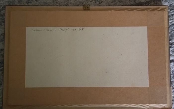 P.Ammon Sopwith Camel F1 1917 Watch parts art-Original 1987