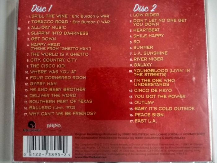 War - The Very Best Of War 2 x CD (2003) Funk Soul Compilation Rhino EX+
