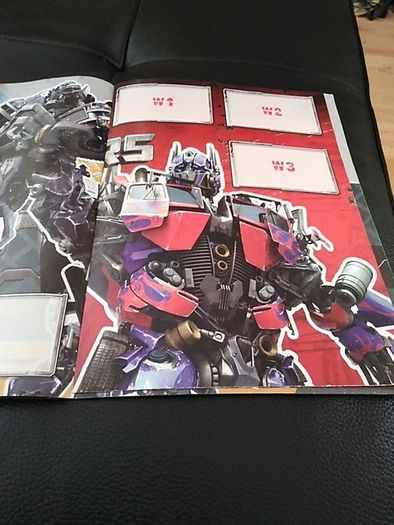 Transformers sticker collection book