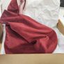Wrist hand bag - double sided burgundy / pink Image 2
