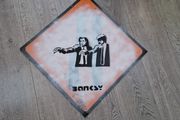 Banksy Reproduction Sheet Metal Road Sign Pulp Fiction