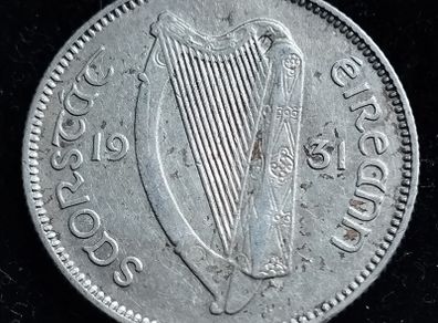 Ireland - 1931 - Shilling - Bull - Silver - KM.6 - [2755]