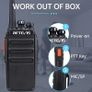 RT24 Walkie Talkie PMR446 License-free Professional Two Way Radio 16 Channels Walkie Talkies Scan TOT with USB Charger and Earpieces,Adults (Black, 1 Pair Image 2
