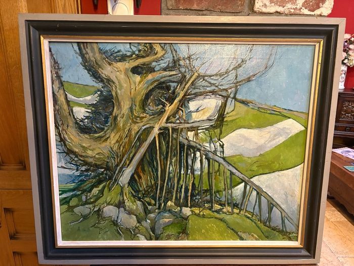 Original oil painting - Albert B Ogden