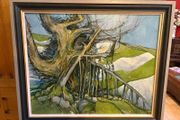 Original oil painting - Albert B Ogden