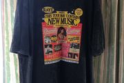 Distressed Grey RAYE This Tour May Contain New Music Double Sided T Shirt. XXL - Width: 65cm, Length: 75cm.