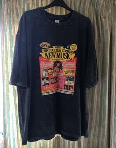 Distressed Grey RAYE This Tour May Contain New Music Double Sided T Shirt. XXL - Width: 65cm, Length: 75cm.