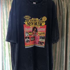 Distressed Grey RAYE This Tour May Contain New Music Double Sided T Shirt. XXL - Width: 65cm, Length: 75cm.