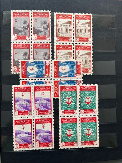SPAIN Colonies album with stamps