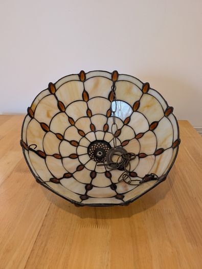 Tiffany-style ceiling lampshade