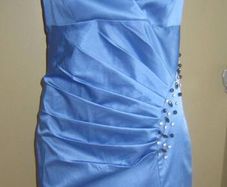 halter blue dress with rhinestones sizes xs/s and m/l