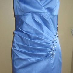 halter blue dress with rhinestones sizes xs/s and m/l