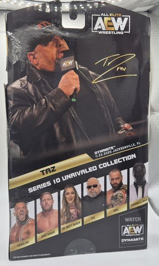 AEW Unrivaled Taz Figure (Rare 1 of 3000) Wrestling Figure