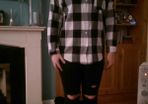 Ladies Checkerboard Shirt. Size 12