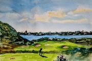 golf watercolor