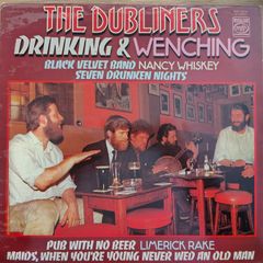The Dubliners - Drinking & Wenching Vinyl LP (1976) UK Compilation Folk Trad VG+