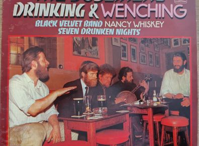 The Dubliners - Drinking & Wenching Vinyl LP (1976) UK Compilation Folk Trad VG+