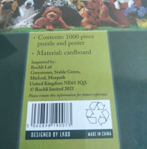 Cute Dogs 1000 piece jigsaw puzzle