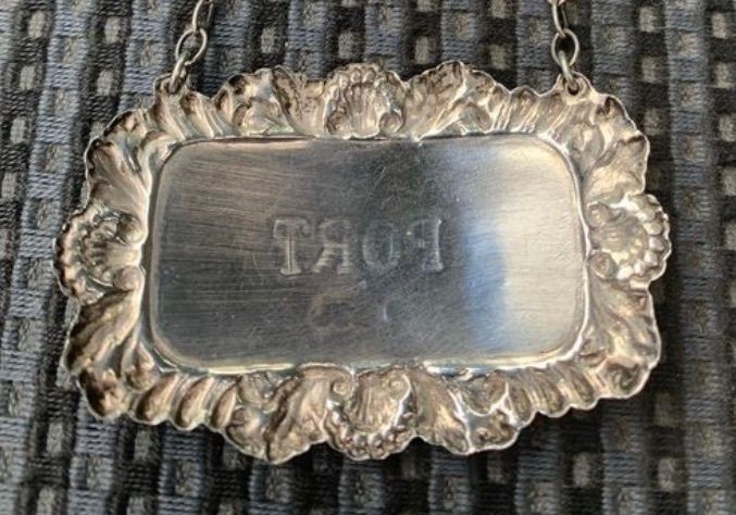 Sterling Silver Decanter Label