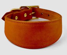 Premium Handmade Leather Dog Collar  Custom Personalised  Large Dogs